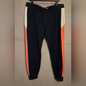 Prince & Fox Mens Navy and Coral Joggers. Size XL